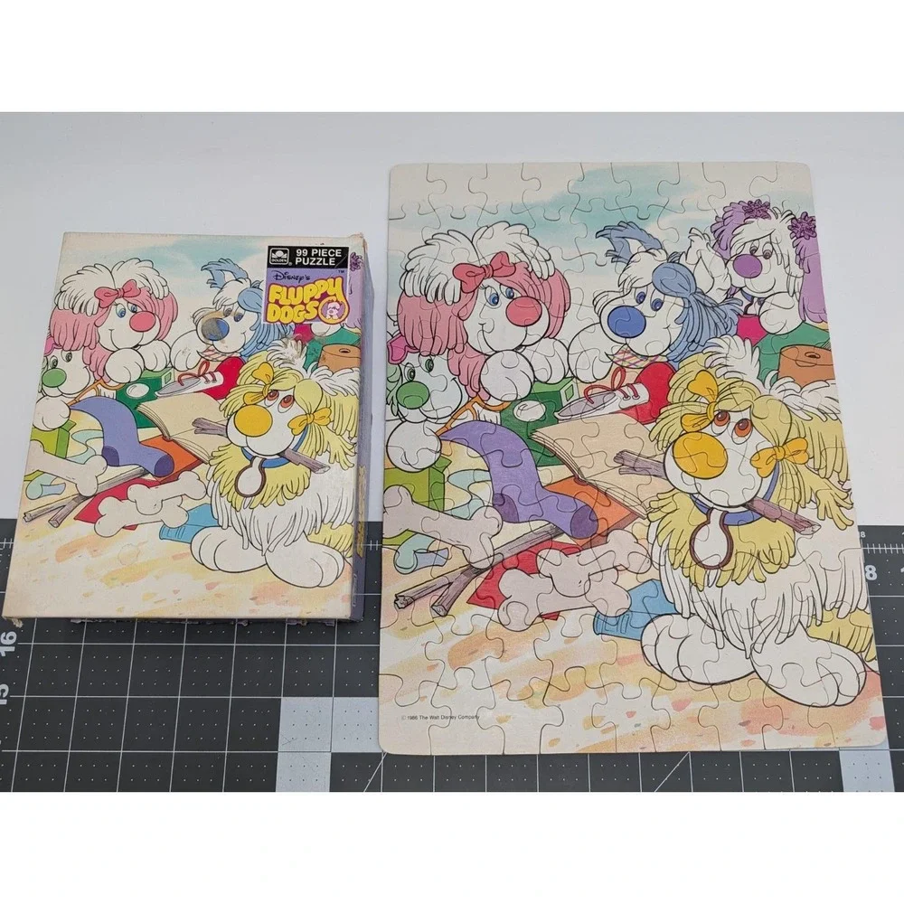 Disney‎ Fluppy Dogs Jigsaw Puzzle 99 Pcs Golden 1986